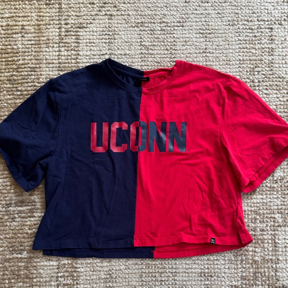 UCONN Hype and Vice Cropped T-Shirt